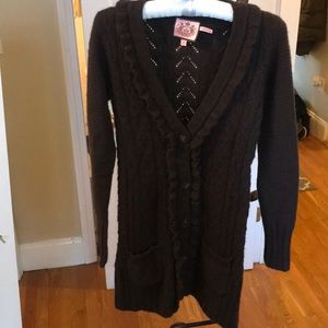 Juicy Couture cable knit long cardigan